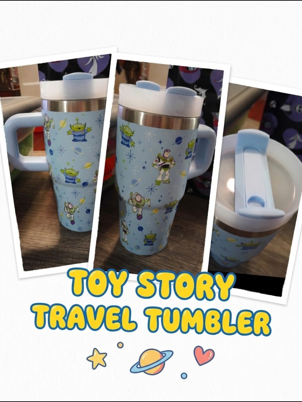 Toy Story Blue Travel Tumbler with Handle